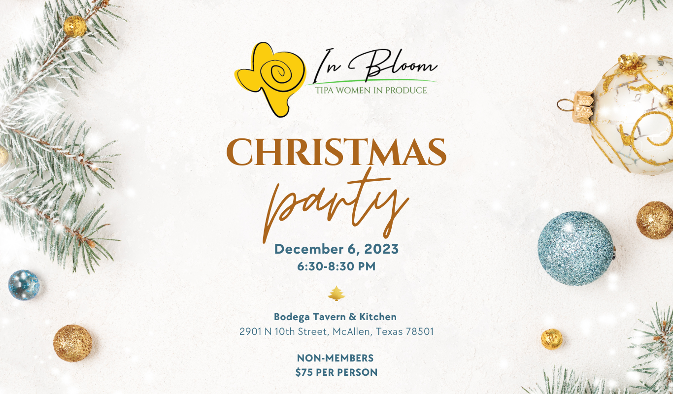 White and Blue Classy Christmas Party Flyer (1366 x 800 px)